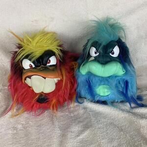 Skyrocket Grumblies Scorch & Hydro Plush Interactive Monsters Tested Working